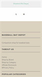 Mobile Screenshot of baseballbatdepot.com