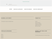 Tablet Screenshot of baseballbatdepot.com